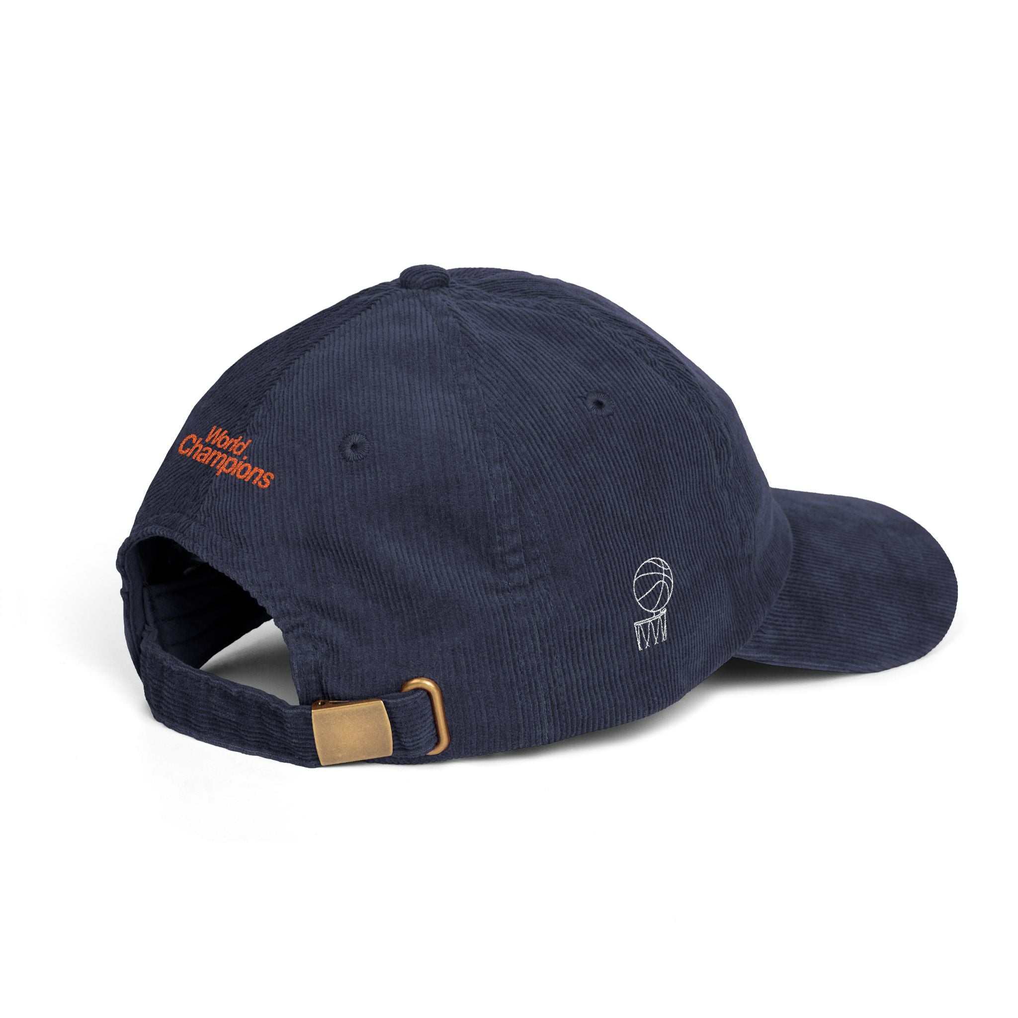Vintage Corduroy Baseball Cap — Embroidered "New York" Retro Logo